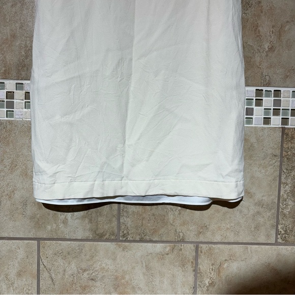 Theory Ivory Shift V-Neck Dress 00 Sleeveless - Picture 3 of 5